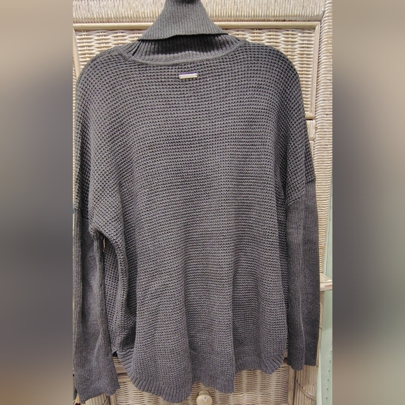 $150 NWT MICHAEL KORS DERBY COZY OVERSIZED KNIT TURTLENECK SWEATER WOMEN'S SZ LG - Picture 3 of 8
